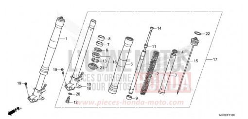 GABEL, VORNE (1) CRF1100DM de 2021